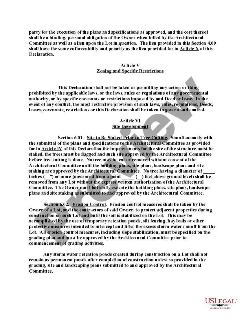 Get Declaration of Covenants, Conditions and Restrictions for a Subdivision Preview Declaration of Covenants, Conditions and Restrictions for a Subdivision