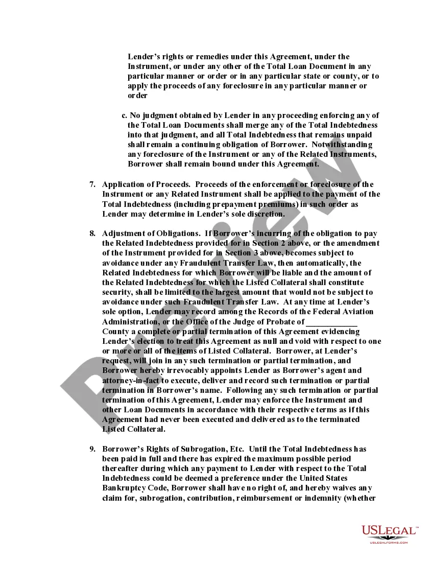 Get Cross-Collateralization Agreement and Amendment to Security Instrument Preview Cross-Collateralization Agreement and Amendment to Security Instrument
