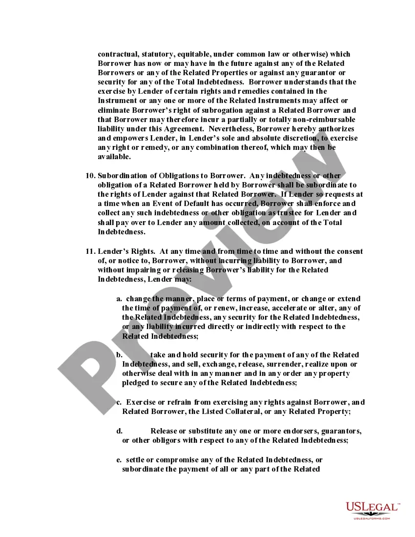 Get Cross-Collateralization Agreement and Amendment to Security Instrument Preview Cross-Collateralization Agreement and Amendment to Security Instrument