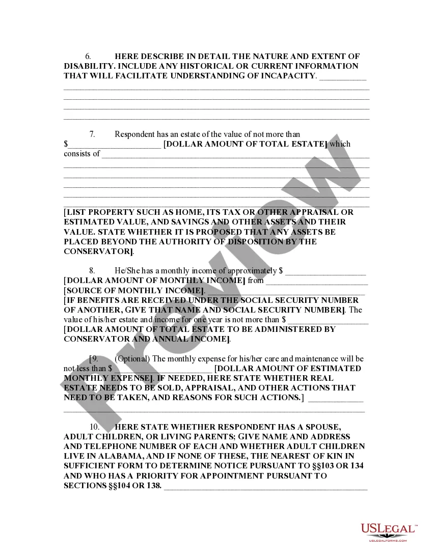 Get Petition for Appointment of Guardian and Conservator Preview Petition for Appointment of Guardian and Conservator