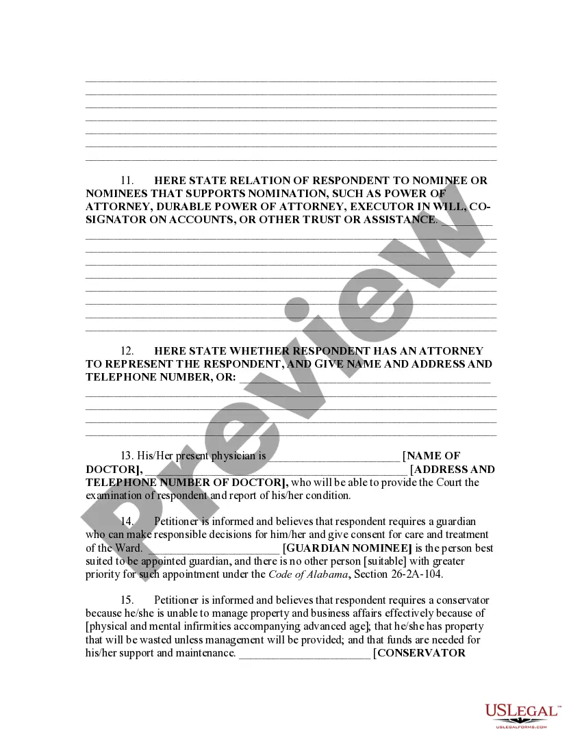 Get Petition for Appointment of Guardian and Conservator Preview Petition for Appointment of Guardian and Conservator