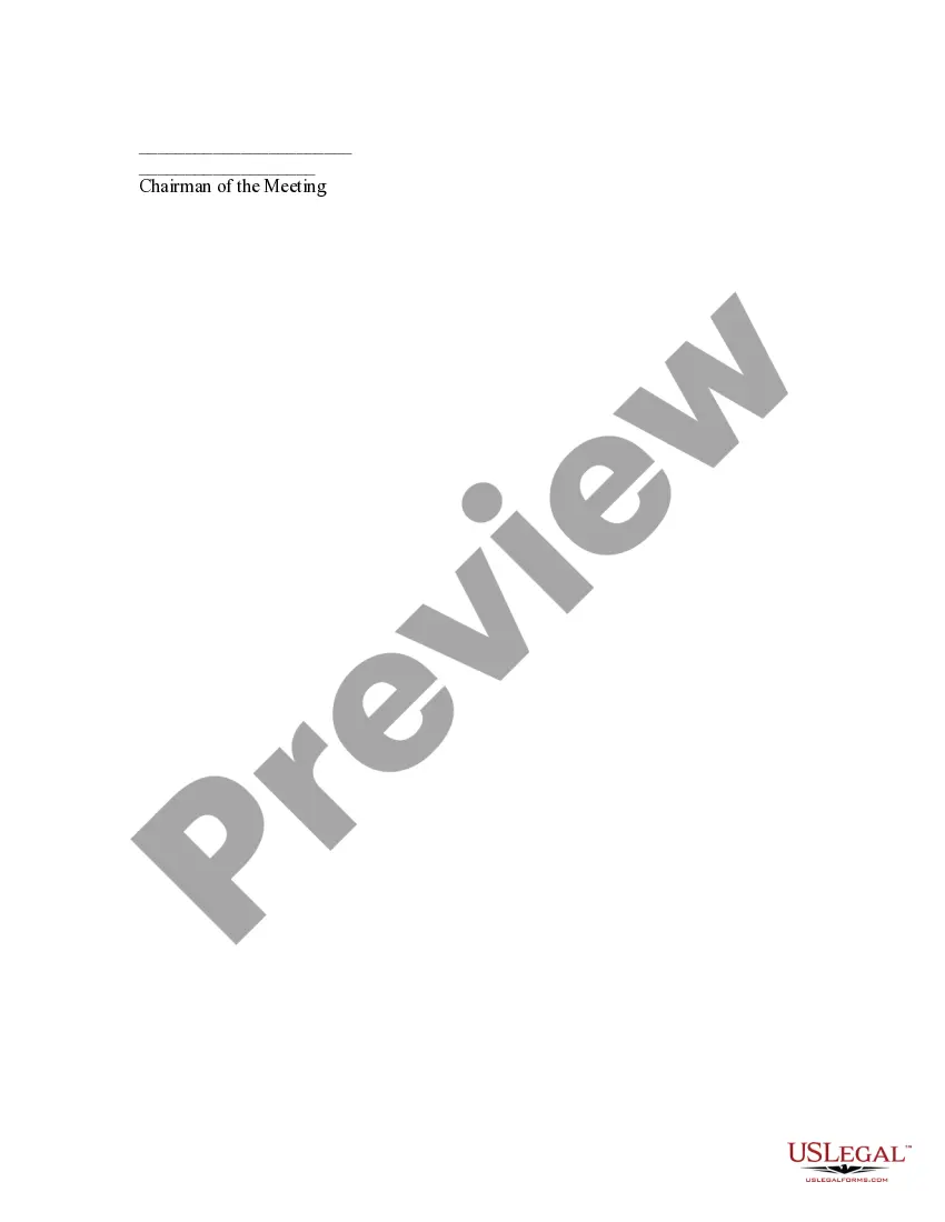 Preview Minutes of the Organizational Meeting of the Incorporations and Directors of a Nonprofit Corporation