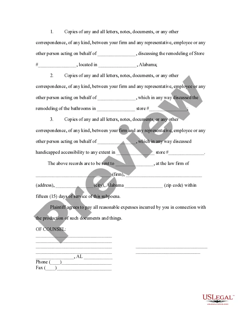 Get Civil Subpoena to Produce Documents and Things Under Rule 34 Preview Civil Subpoena to Produce Documents and Things Under Rule 34
