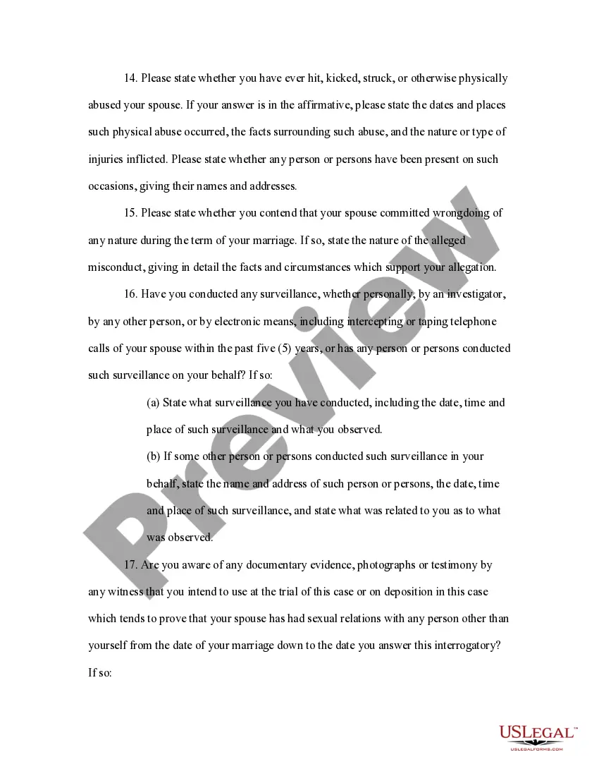 Get Interrogatories Preview Interrogatories