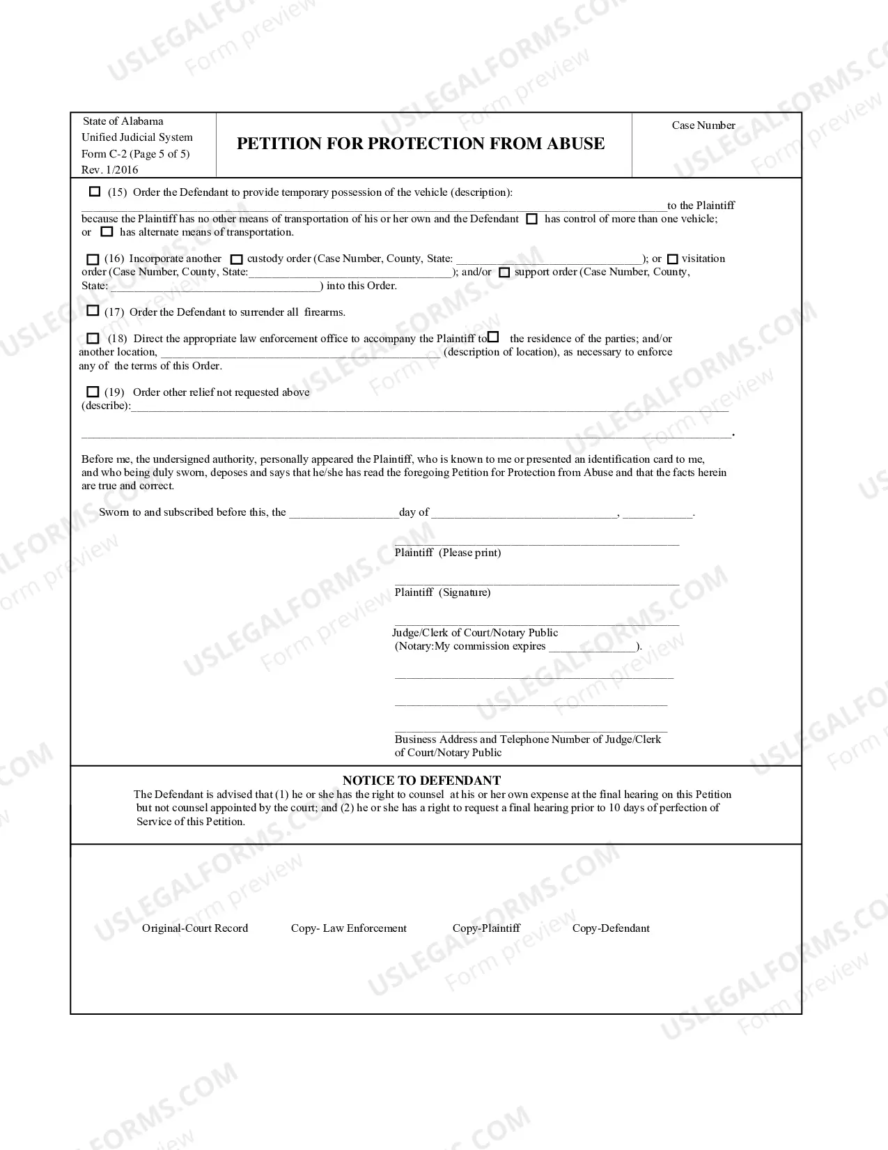 Preview Shelby County PFA with Deposition