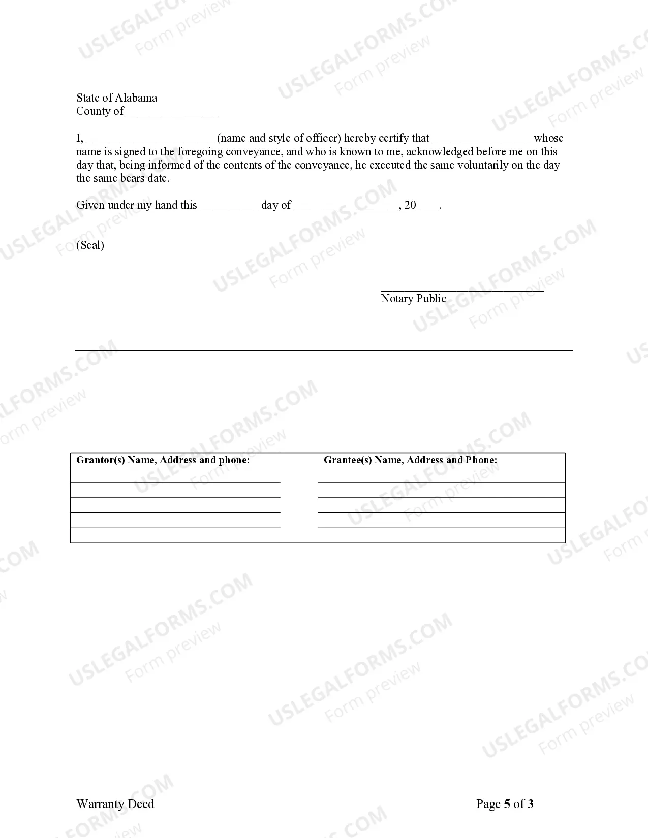 Preview Warranty Deed for Parents to Child with Reservation of Life Estate