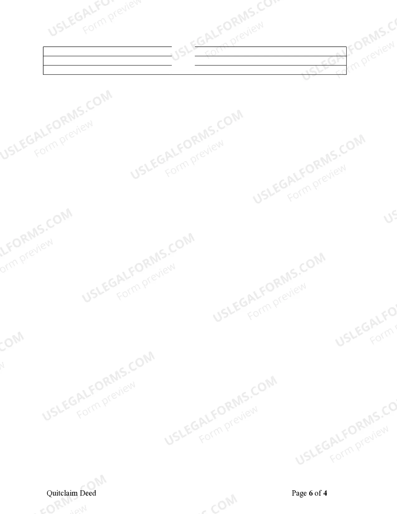 Preview Quitclaim Deed from one Individual to Four Individuals as Joint Tenants with Right of Survivorship