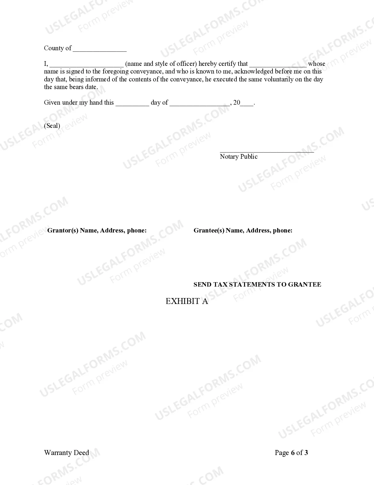 Preview Warranty Deed from One Individual to Three Individuals as Joint Tenants