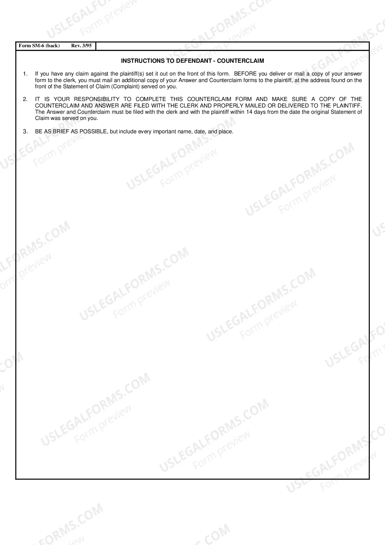 Preview Defendant's Counterclaim