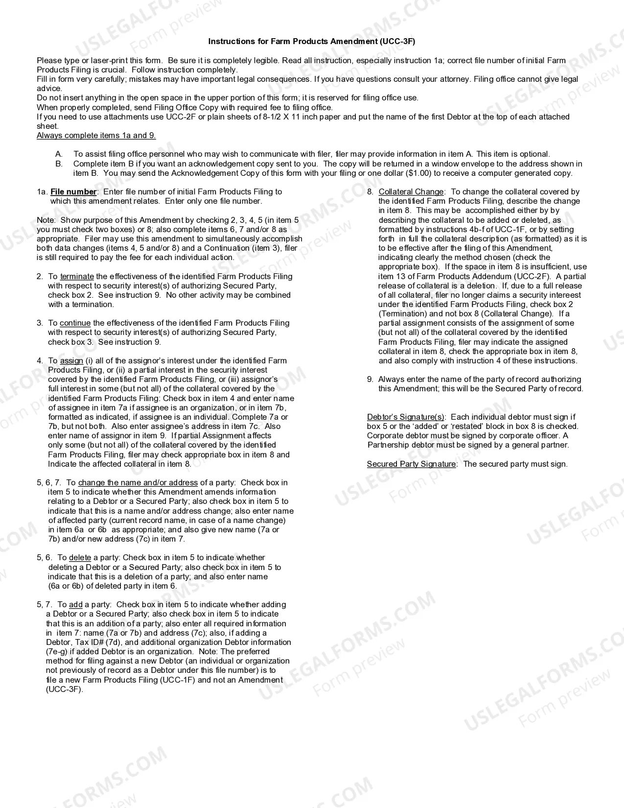 Preview Farm Products Amendment