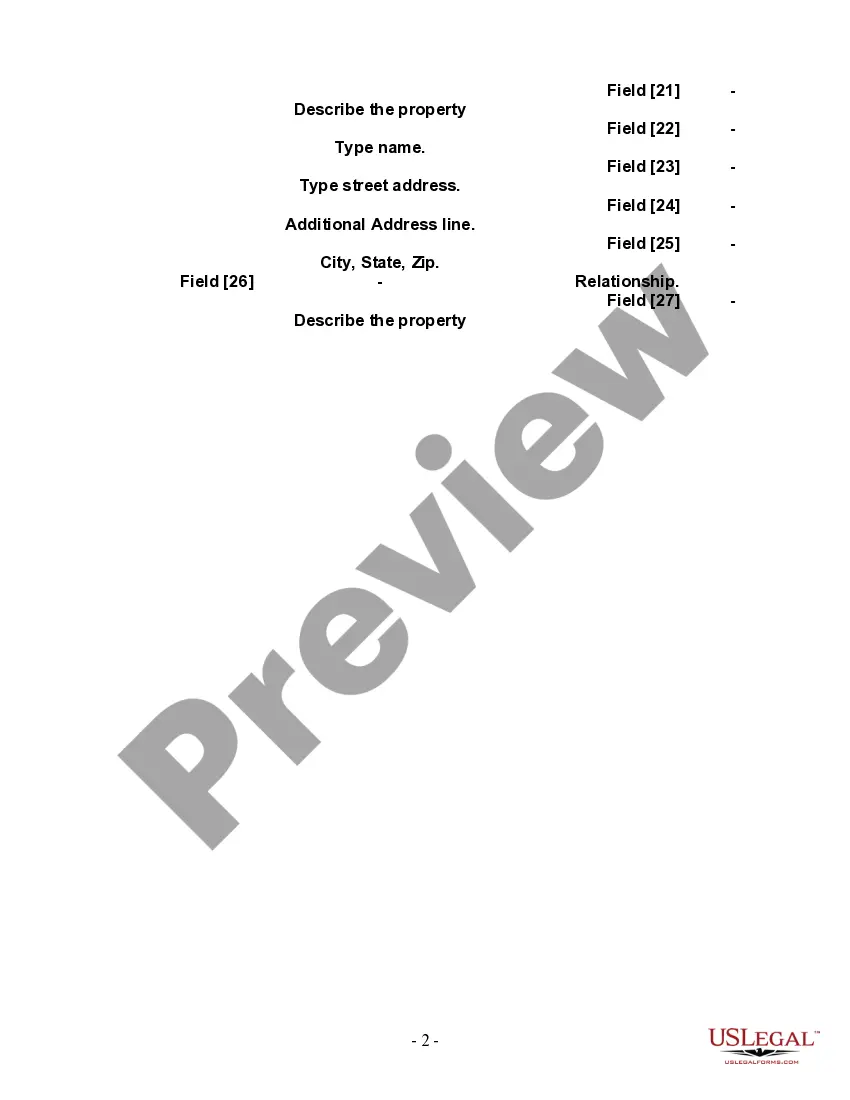 Preview Last Will and Testament for a Single Person with Minor Children