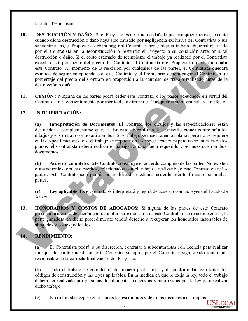 Preview Contrato de techado para contratista