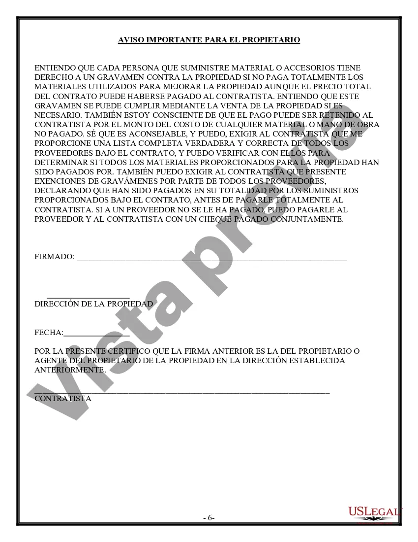 Preview Contrato de techado para contratista
