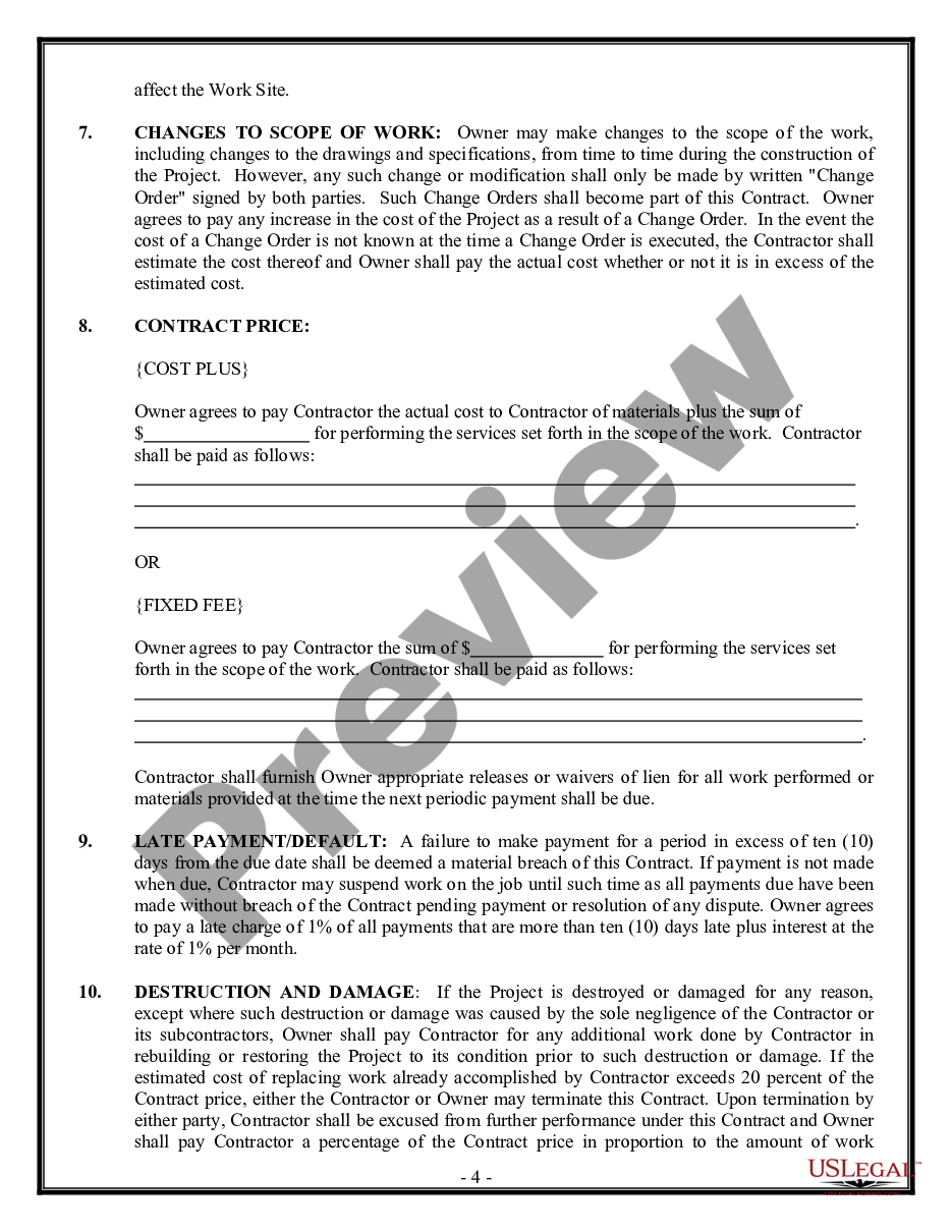 page 3 Electrical Contract for Contractor preview