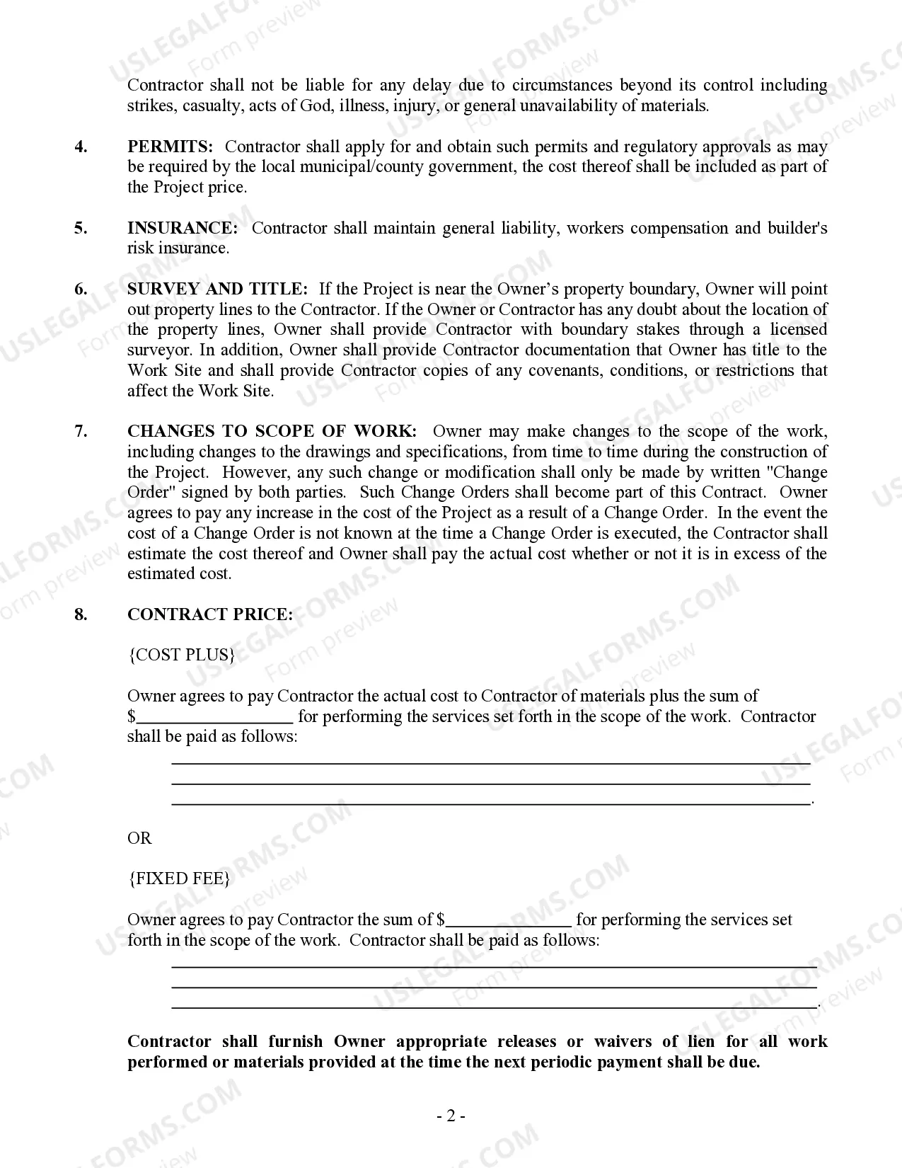 Preview Sheetrock Drywall Contract for Contractor