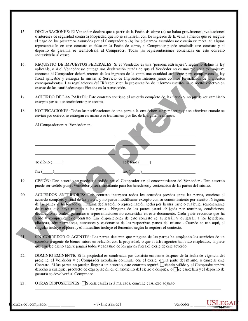 Preview Contrato de Compraventa de Bienes Inmuebles sin Corredor para Acuerdo de Venta de Casa Residencial
