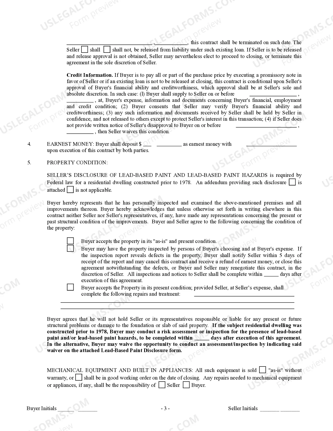 Preview Contract for Sale and Purchase of Real Estate with No Broker for Residential Home Sale Agreement