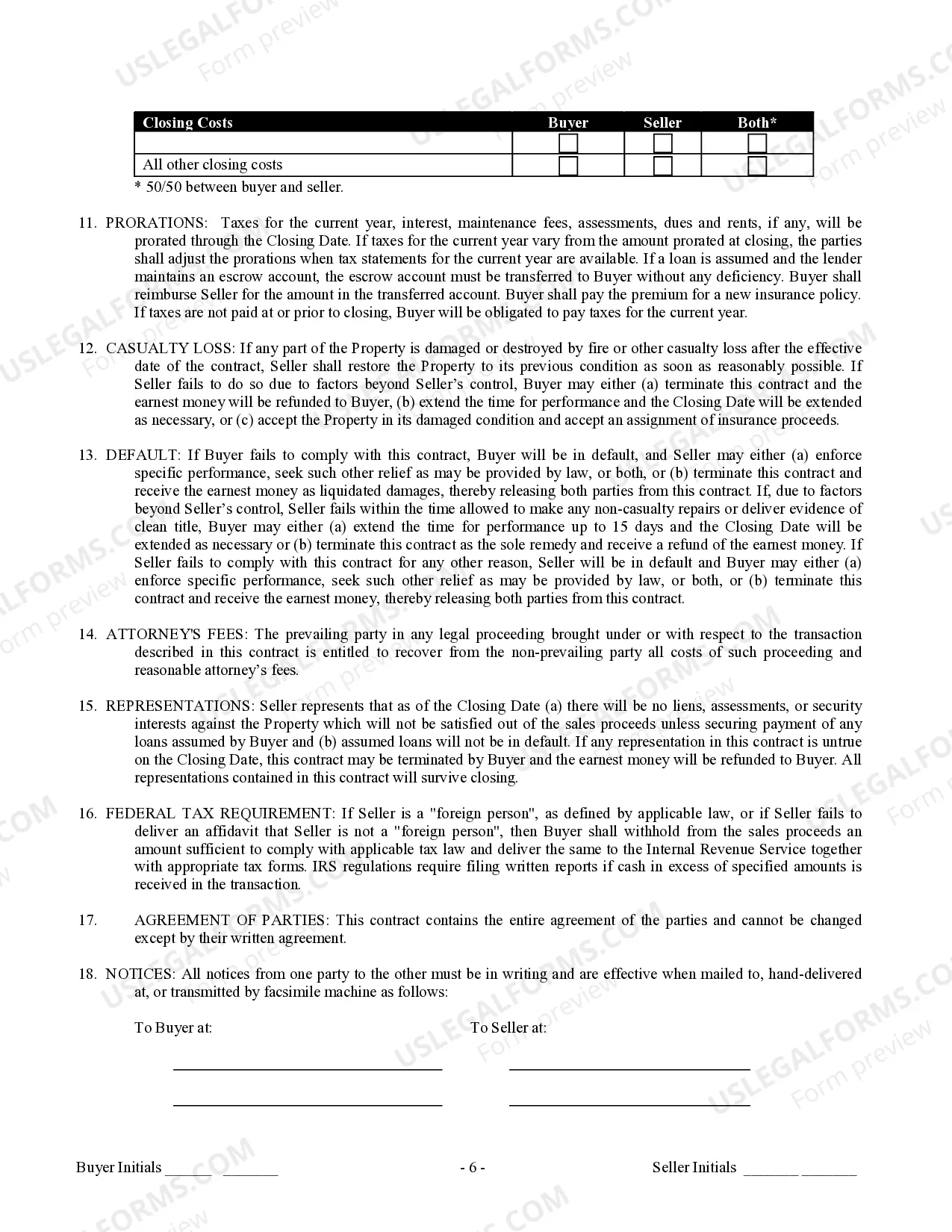 Preview Contract for Sale and Purchase of Real Estate with No Broker for Residential Home Sale Agreement