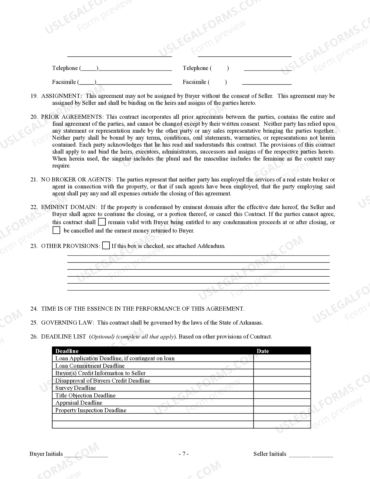 Preview Contract for Sale and Purchase of Real Estate with No Broker for Residential Home Sale Agreement