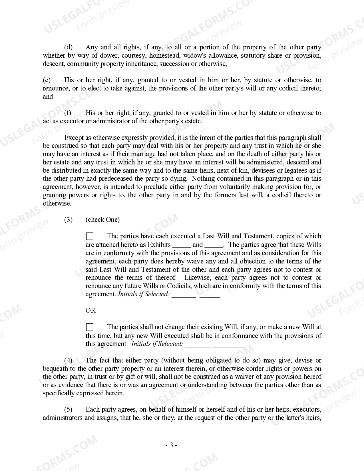 Preview Arkansas - Prenuptial - Premarital Agreement without Financial Statements