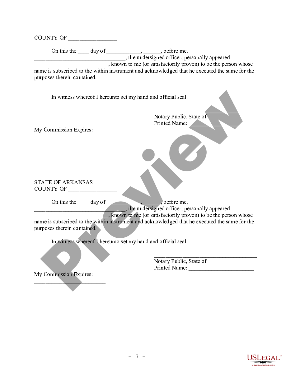 page 6 Arkansas Prenuptial Premarital Agreement with Financial Statements preview