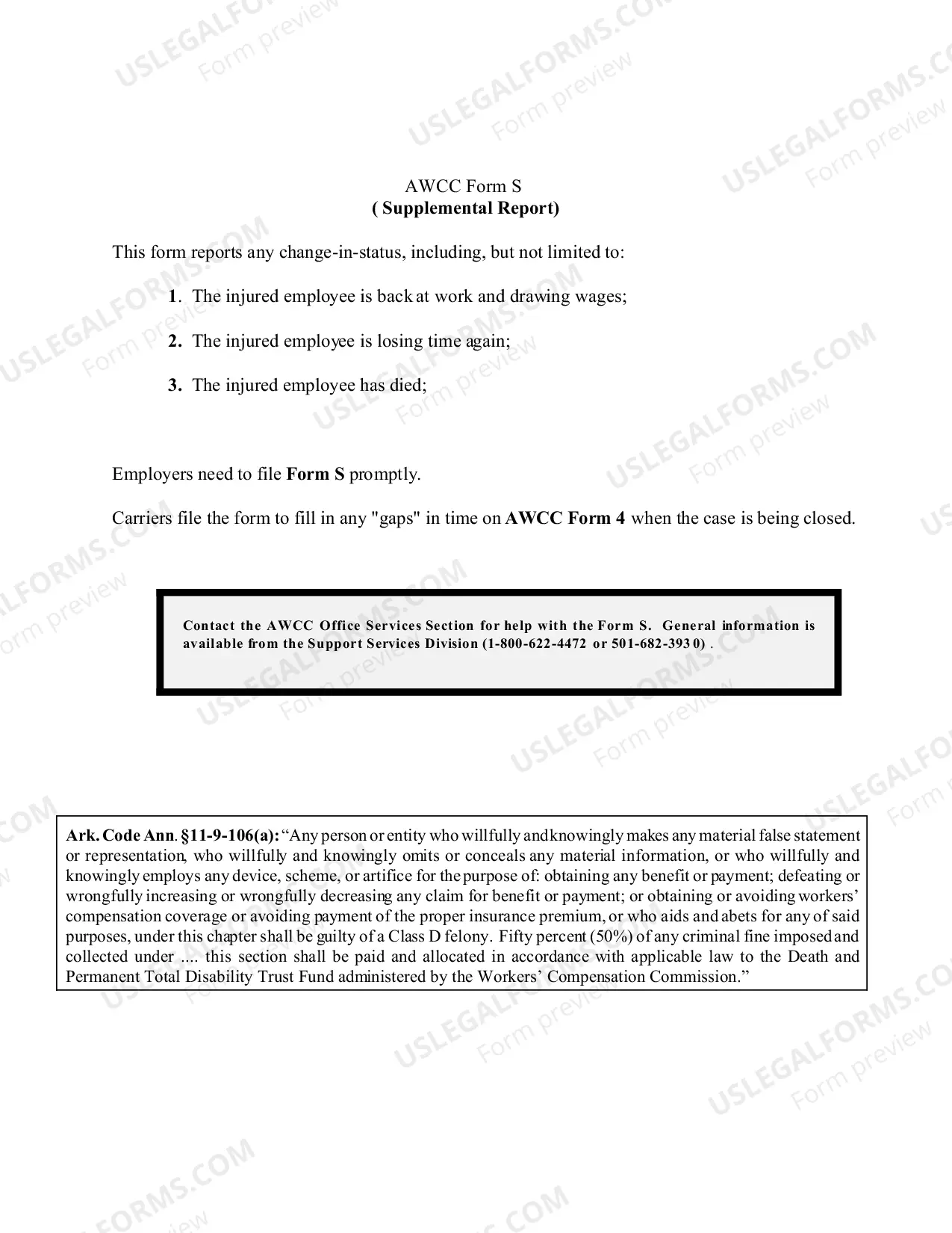 Preview Supplemental Report