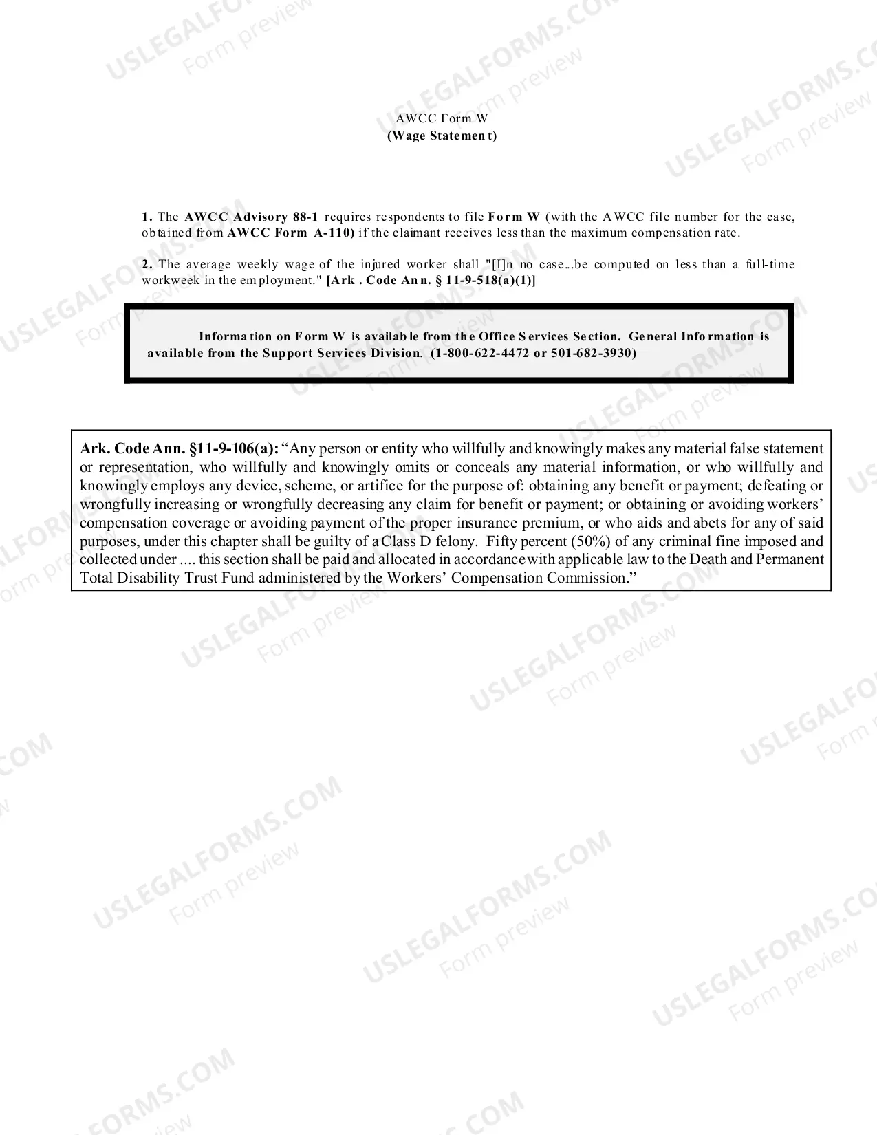 Preview Wage Statement