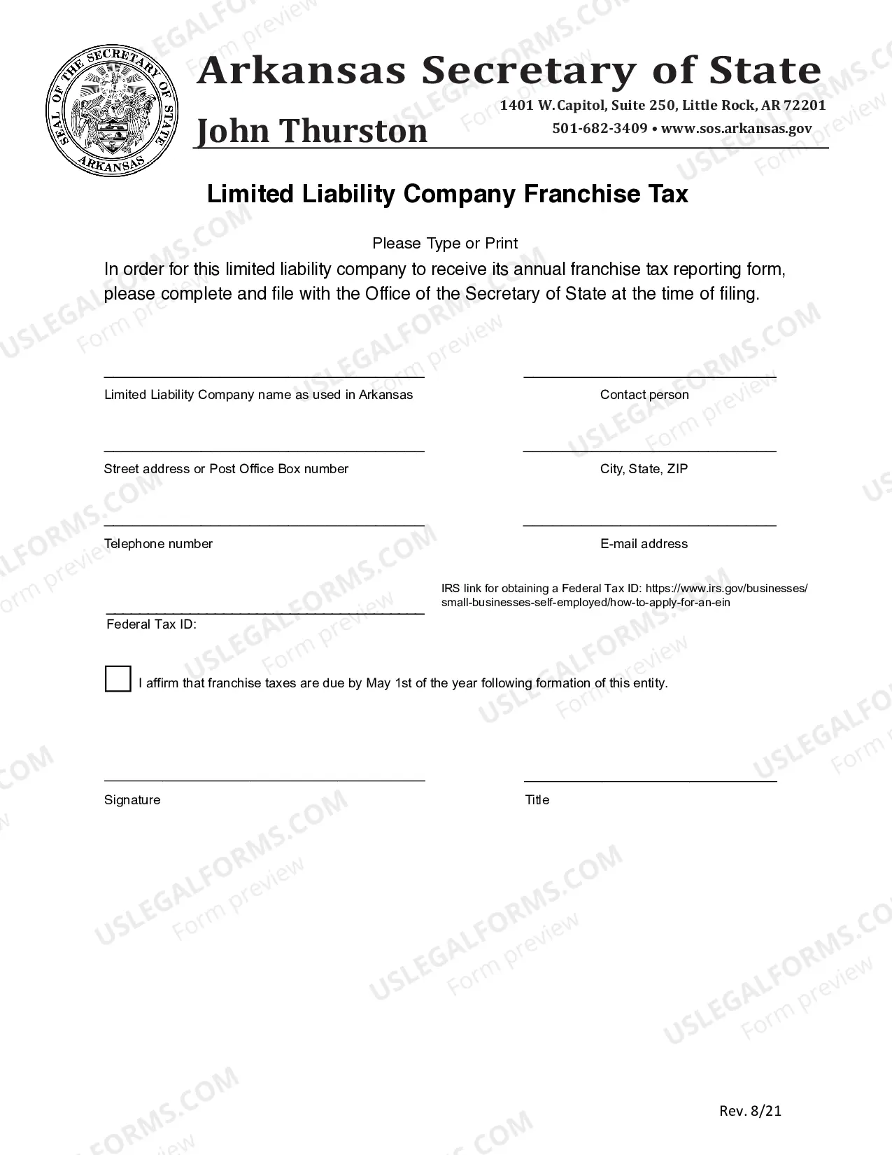 Preview Articles Of Organization