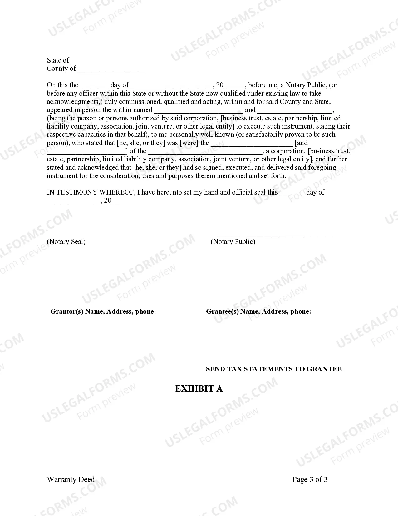 Preview Warranty Deed from Corporation to Two Individuals