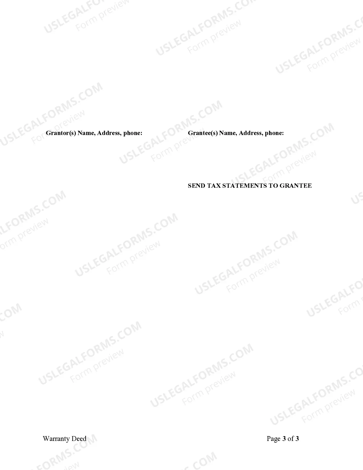 Preview Warranty Deed from Husband and Wife to Husband and Wife