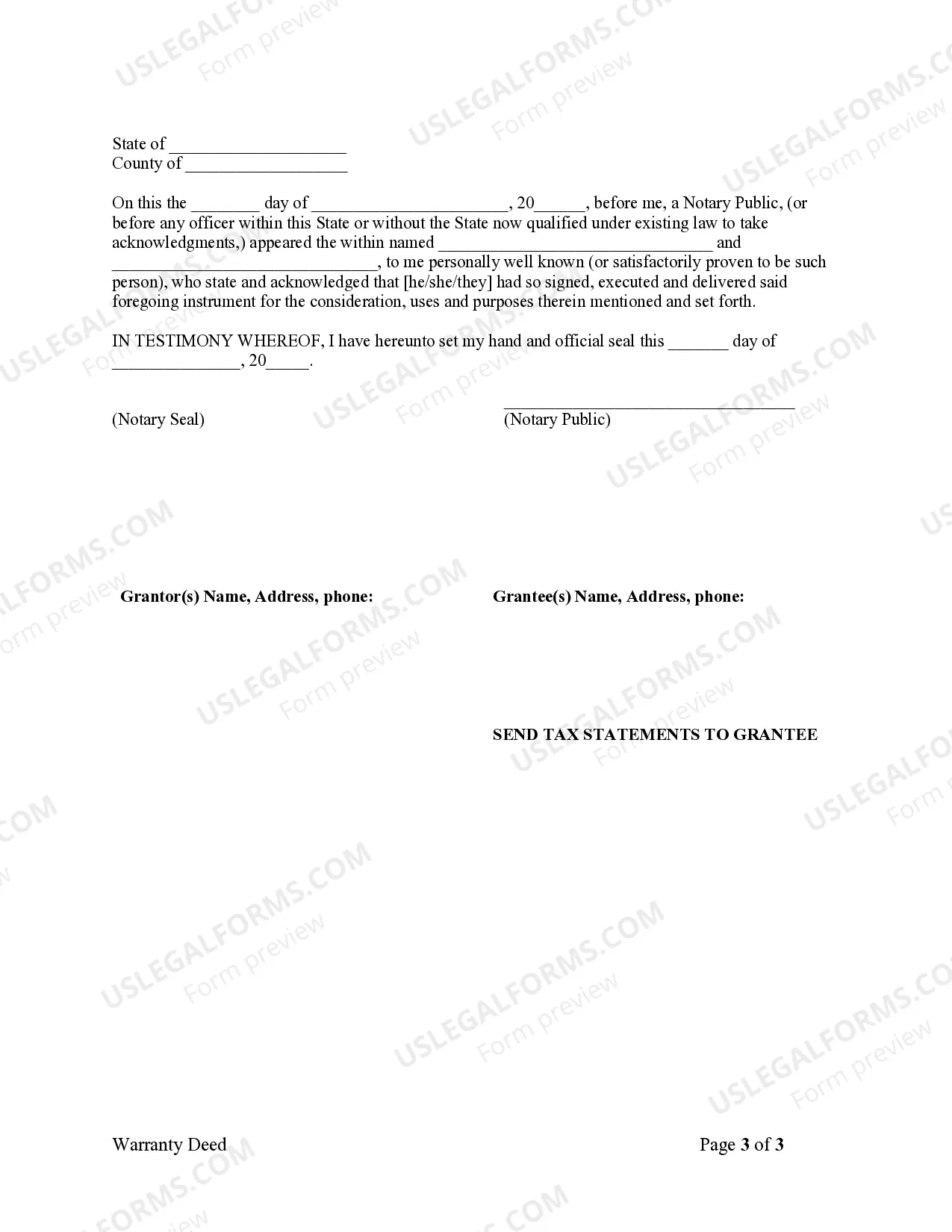 Preview Warranty Deed from Husband and Wife to an Individual