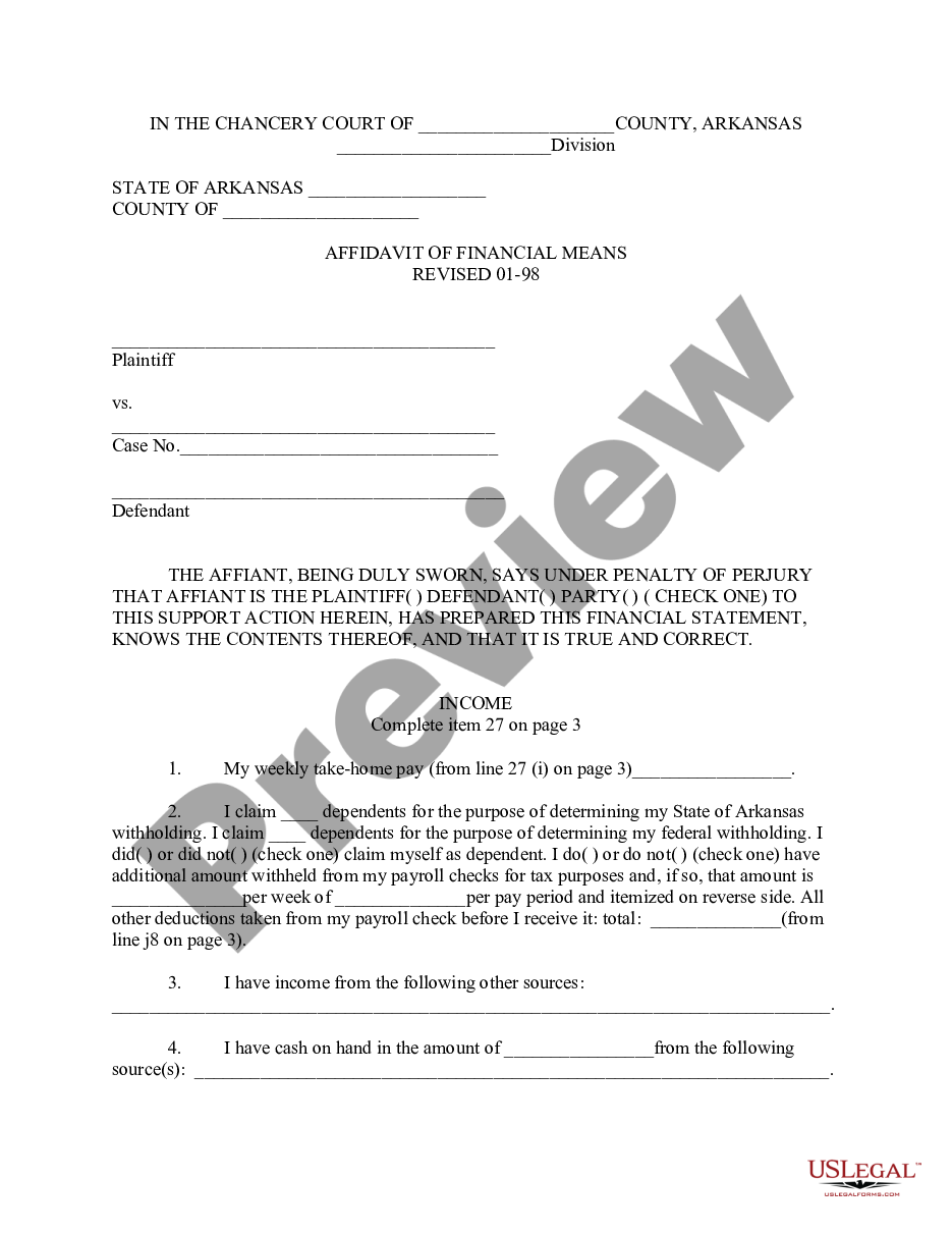 page 6 Arkansas Child Support Guidelines preview
