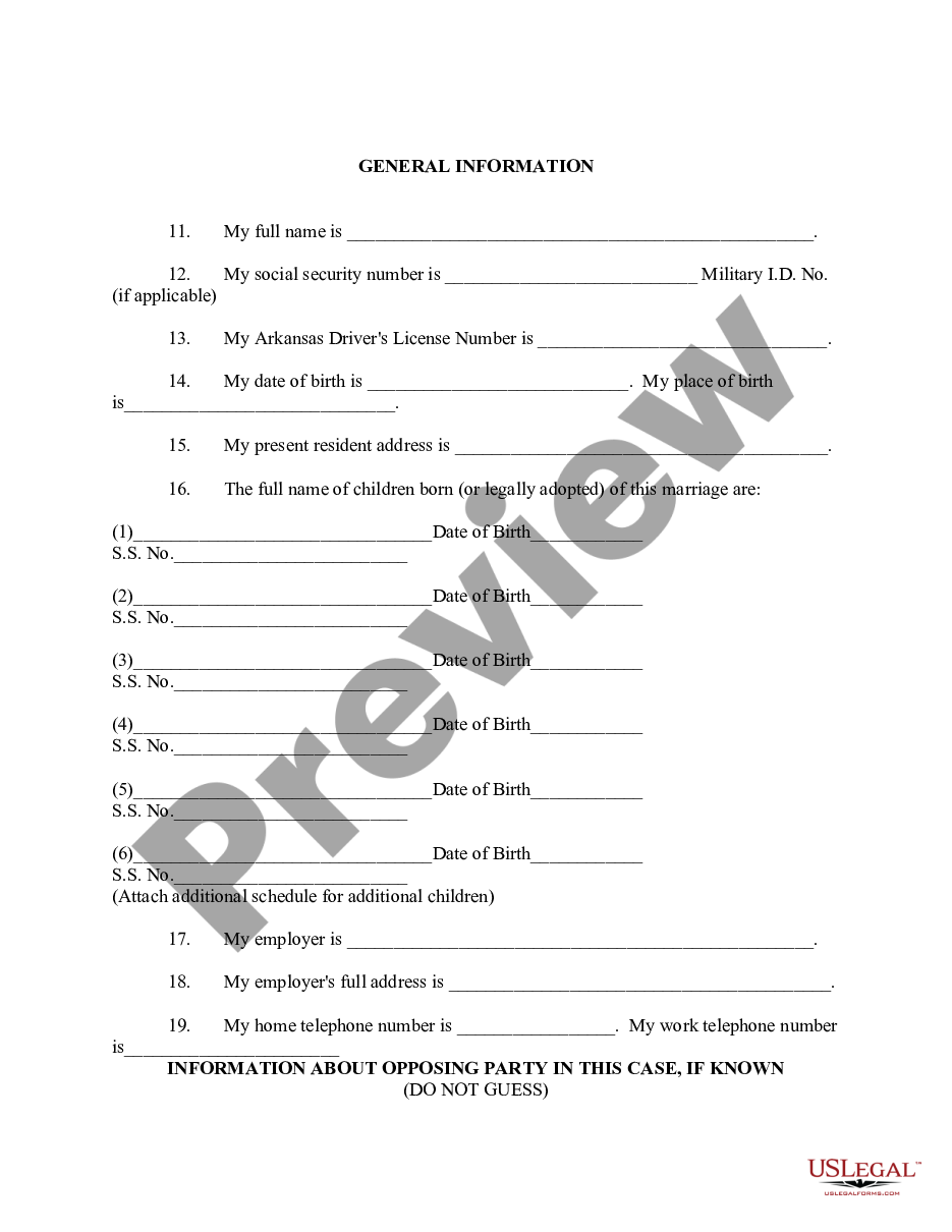 page 8 Arkansas Child Support Guidelines preview