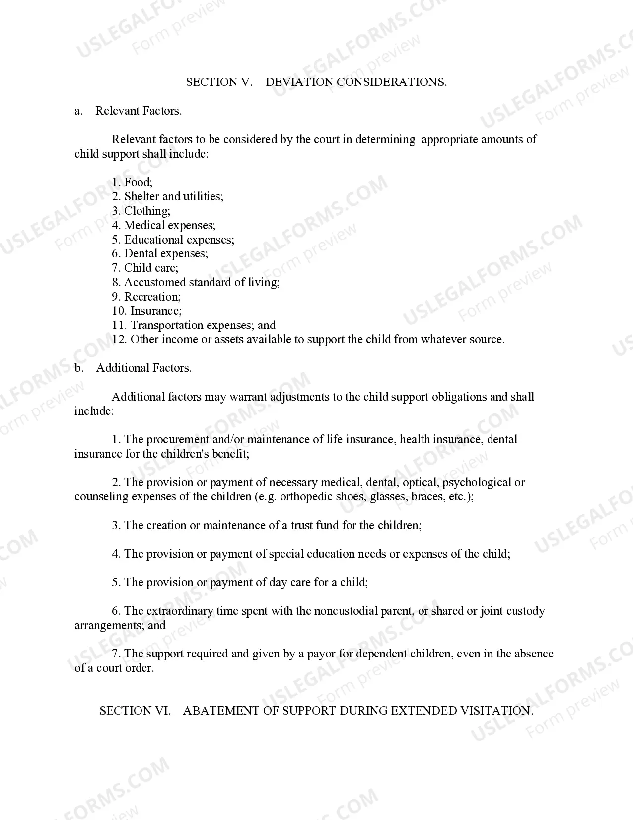 Preview Arkansas Child Support Guidelines