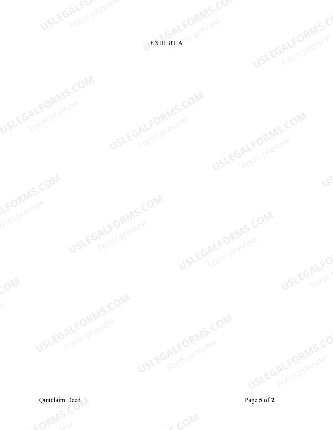 Preview Quitclaim Deed - Husband and Wife to Trust