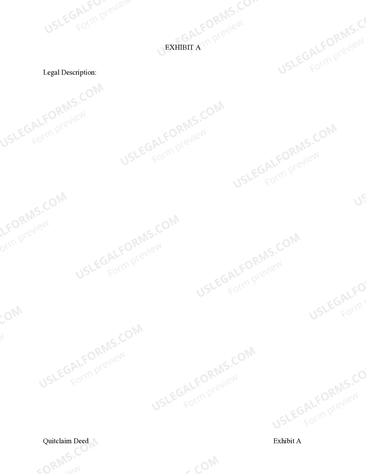 Preview Quitclaim Deed - Husband and Wife to Trust