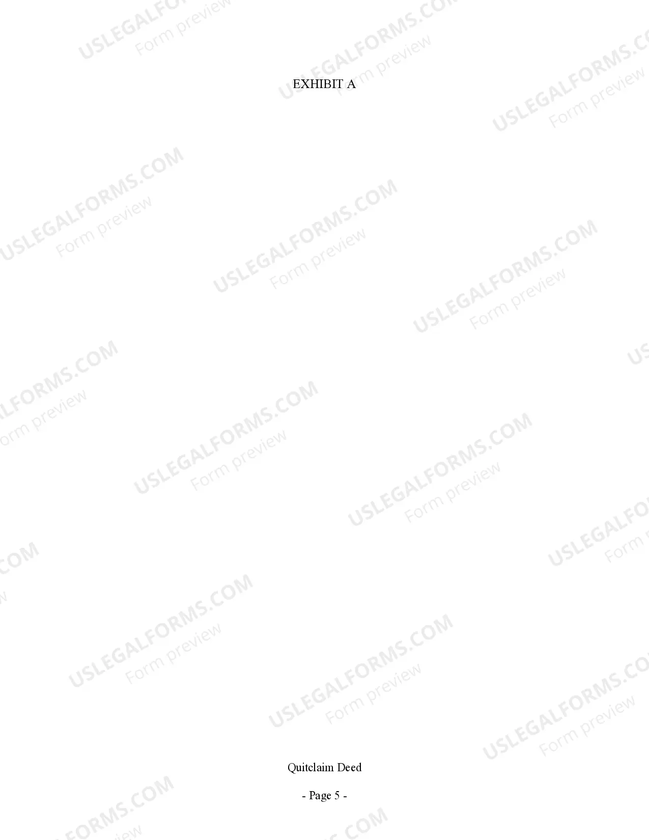 Preview Quitclaim Deed - Limited Liability Company to Limited Liability Company