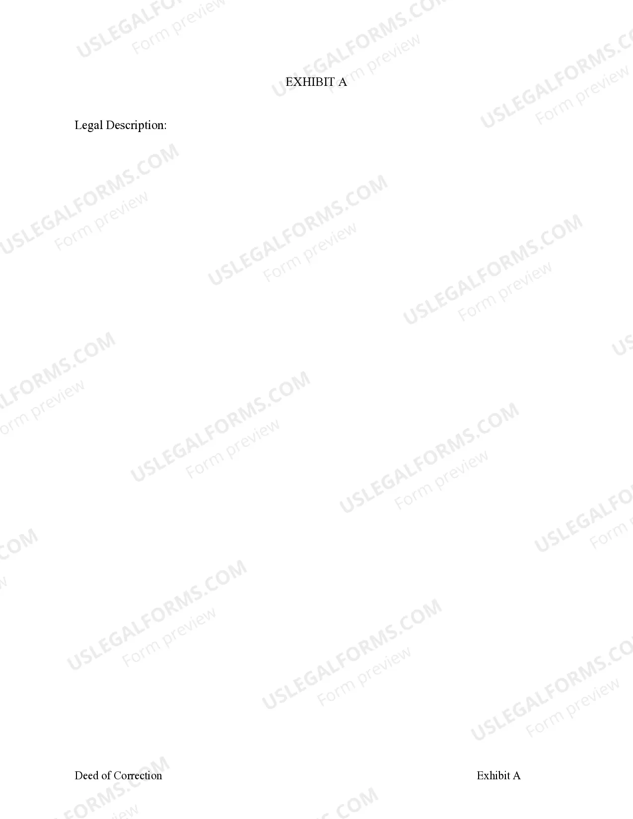 Preview Deed of Correction - Individual to Trust