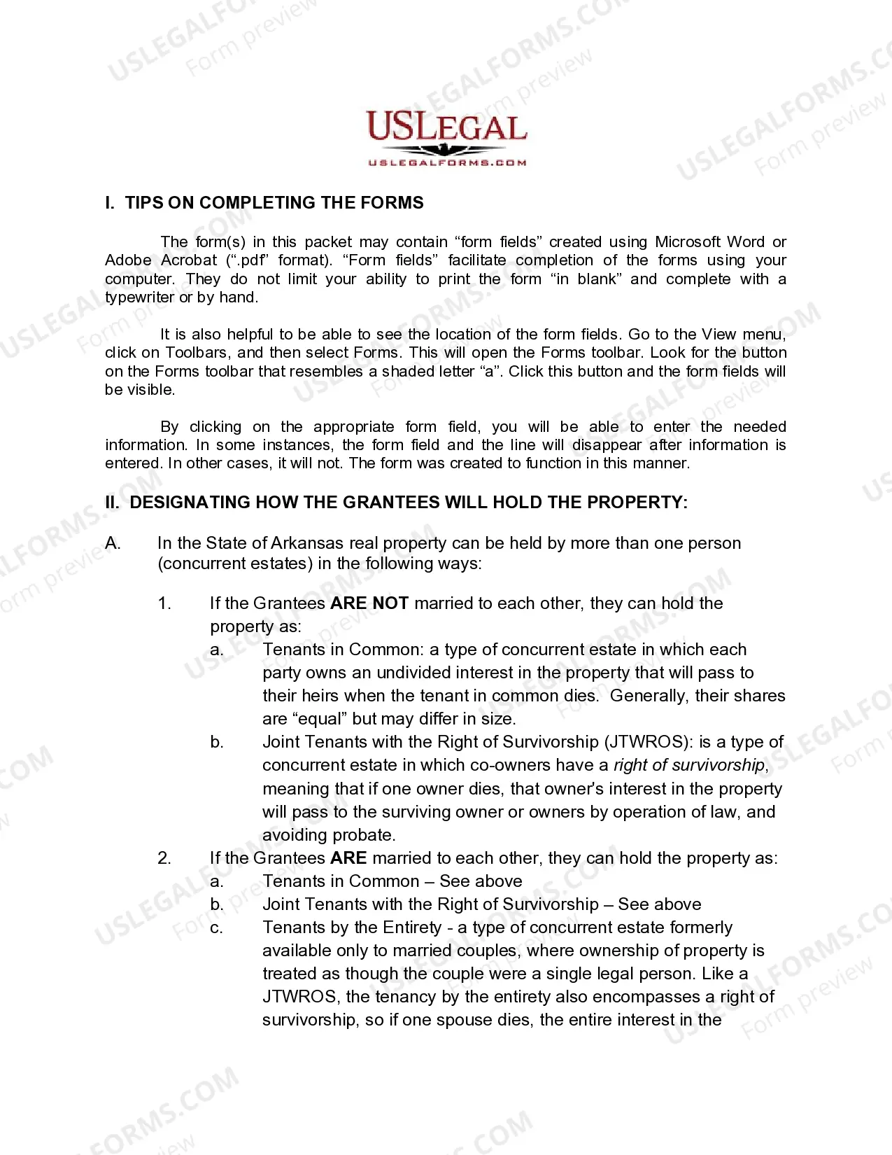 Preview Warranty Deed - Two Individuals to Two Individuals