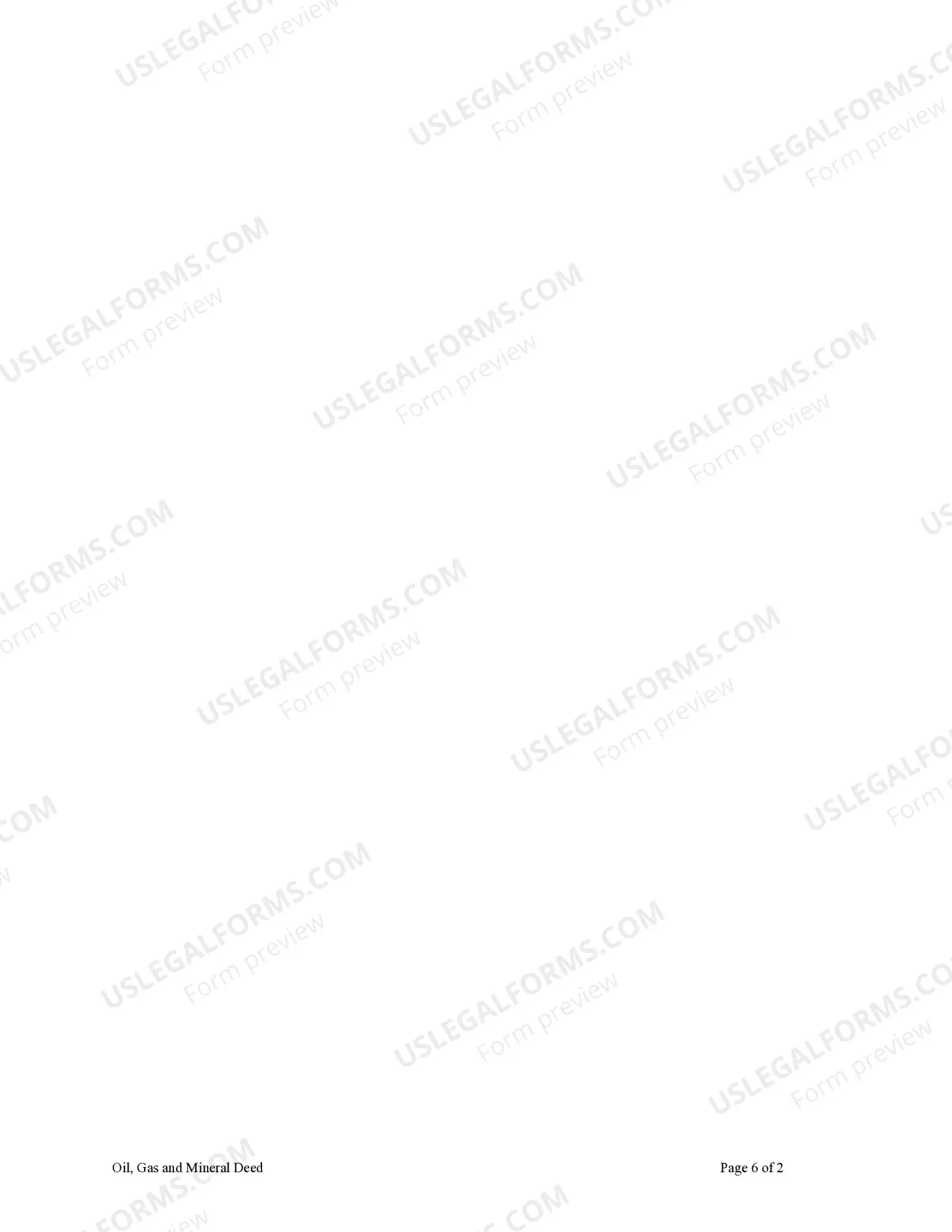 Preview Quitclaim Deed for Oil, Gas and Minerals from an Individual to Two Individuals