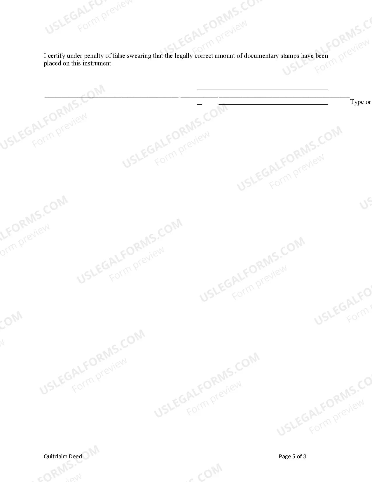 Preview Quitclaim Deed from Two Individuals to One Individual.