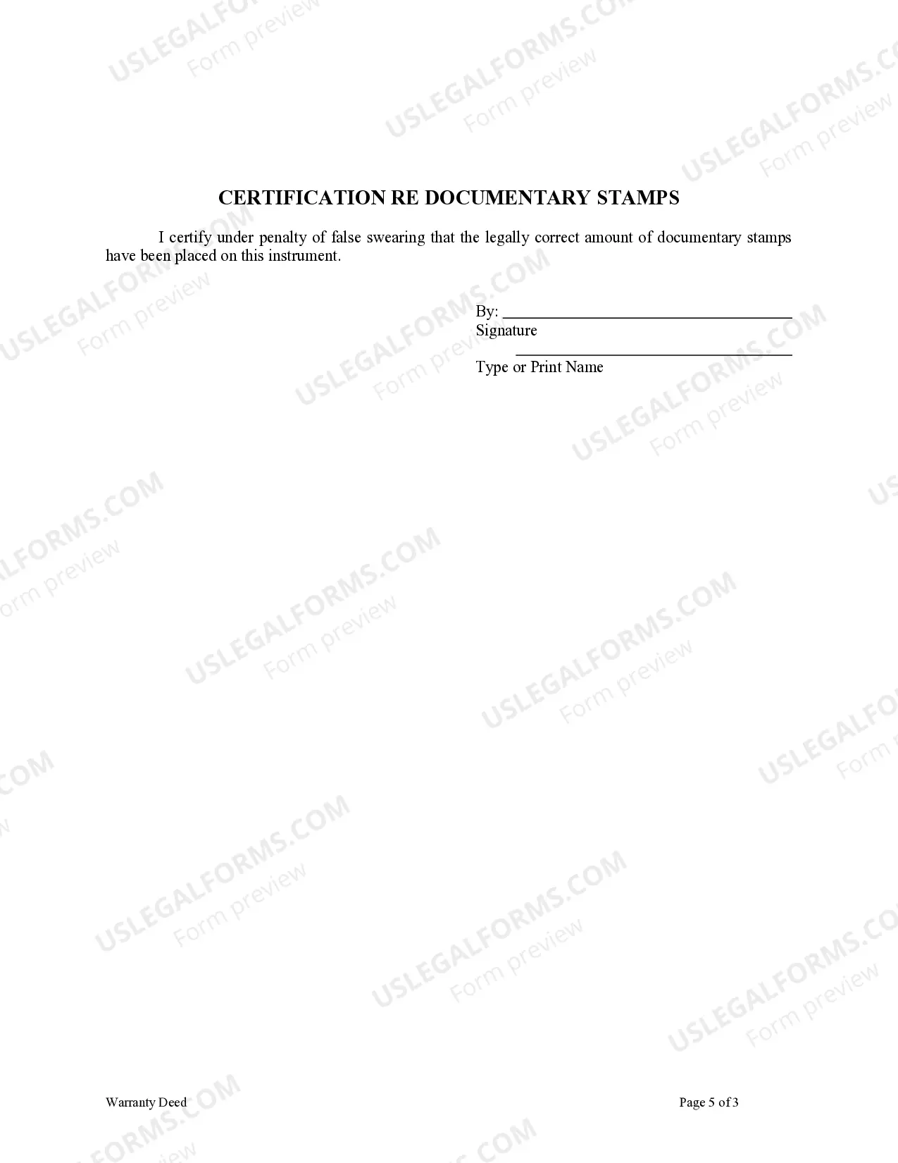 Preview Warranty Deed from Two Individuals to an Individual