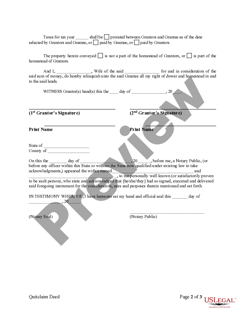 Arkansas Quitclaim Deed from Husband and Wife to Corporation US Legal