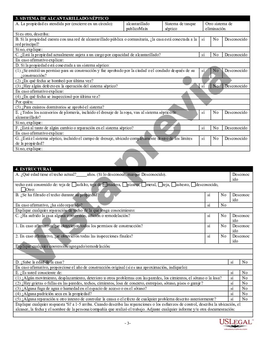Preview Declaración de Divulgación de Ventas de Bienes Raíces Residenciales