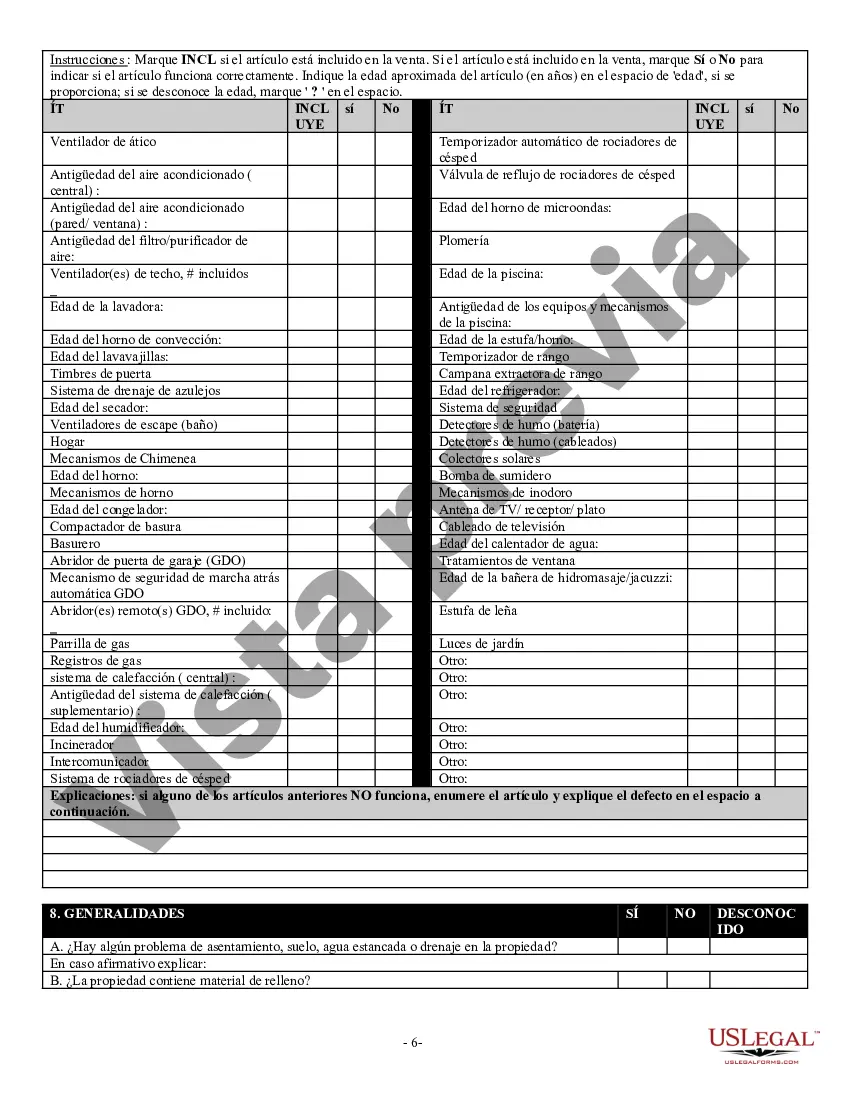 Preview Declaración de Divulgación de Ventas de Bienes Raíces Residenciales