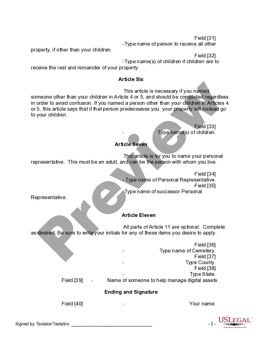 Preview Mutual Wills Package of Last Wills and Testaments for Man and Woman living together not Married with Adult Children