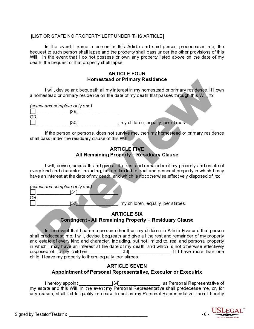 Preview Mutual Wills Package of Last Wills and Testaments for Man and Woman living together not Married with Adult Children