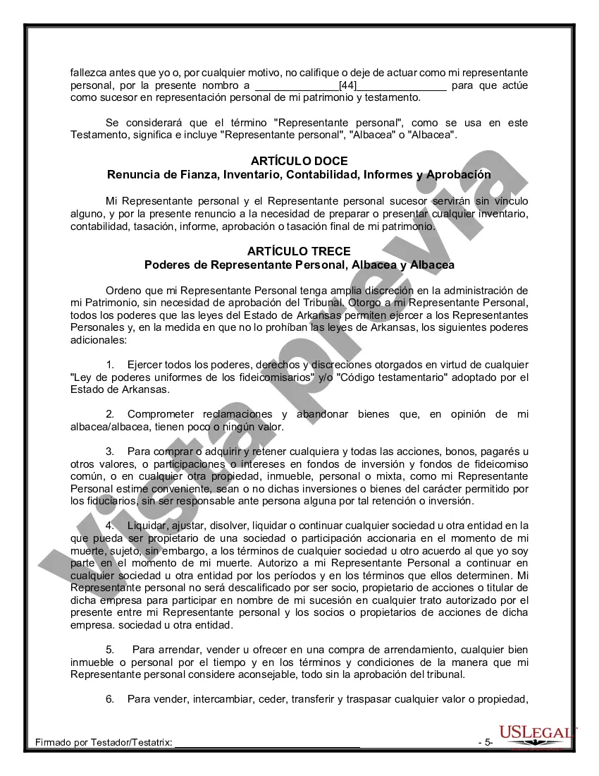 Preview Testamentos Mutuos o Últimas Voluntades y Testamentos para Personas Solteras que conviven con Hijos Menores