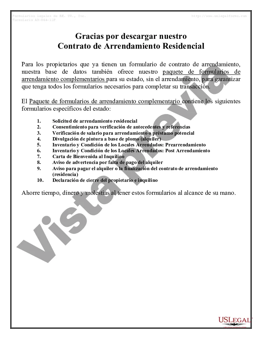 Preview Arrendamiento residencial o contrato de alquiler de mes a mes