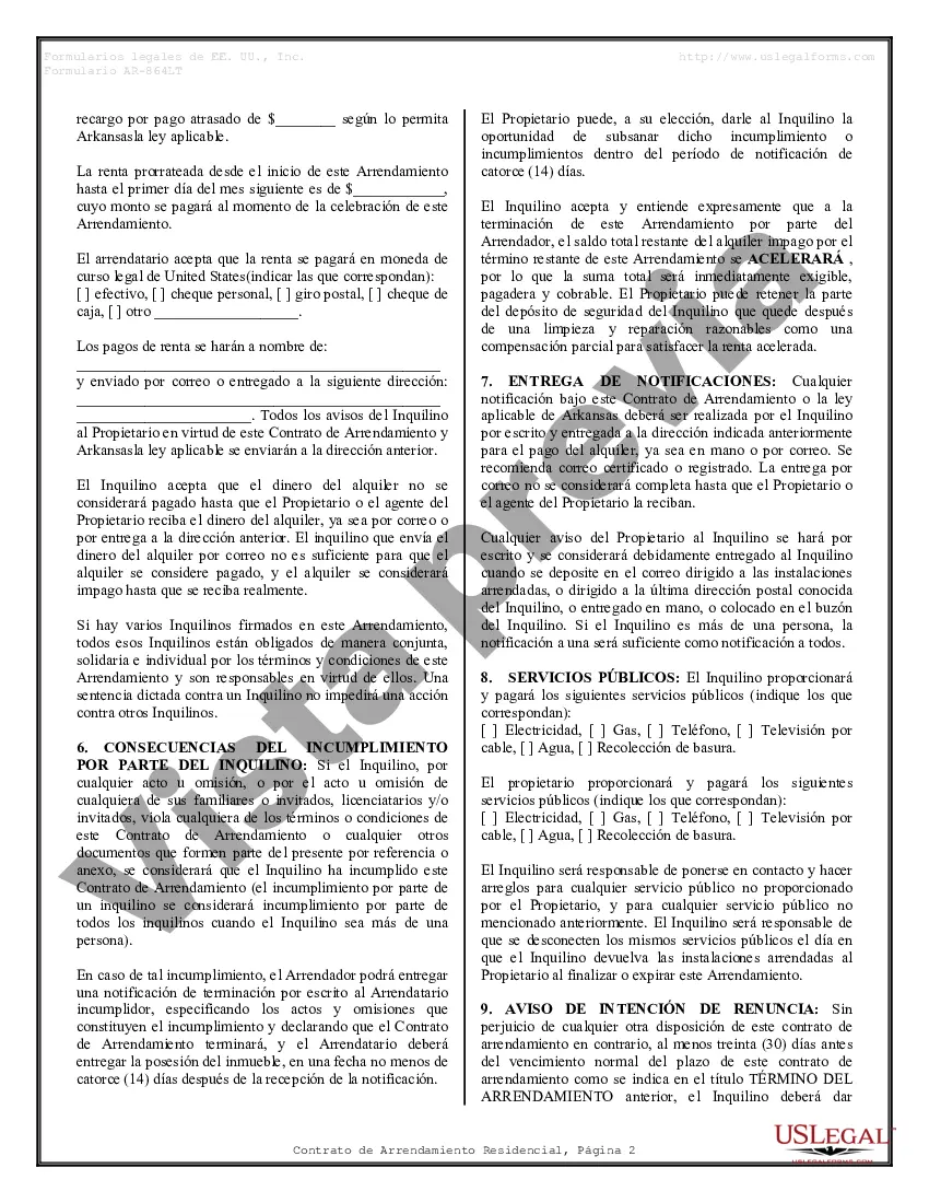 Preview Contrato de arrendamiento de alquiler residencial